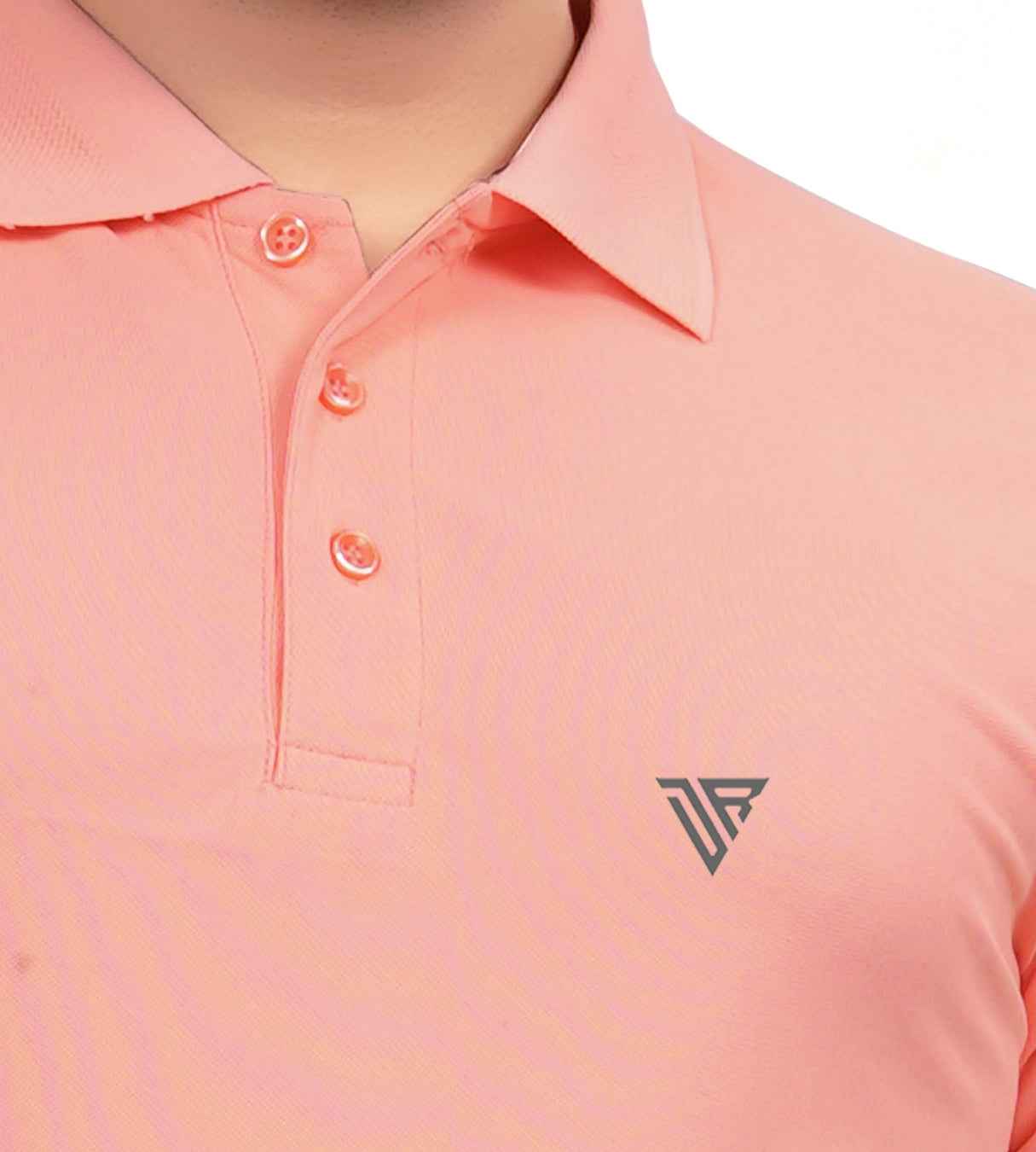 Polo Knit Polo T-Shirt for Men Peach