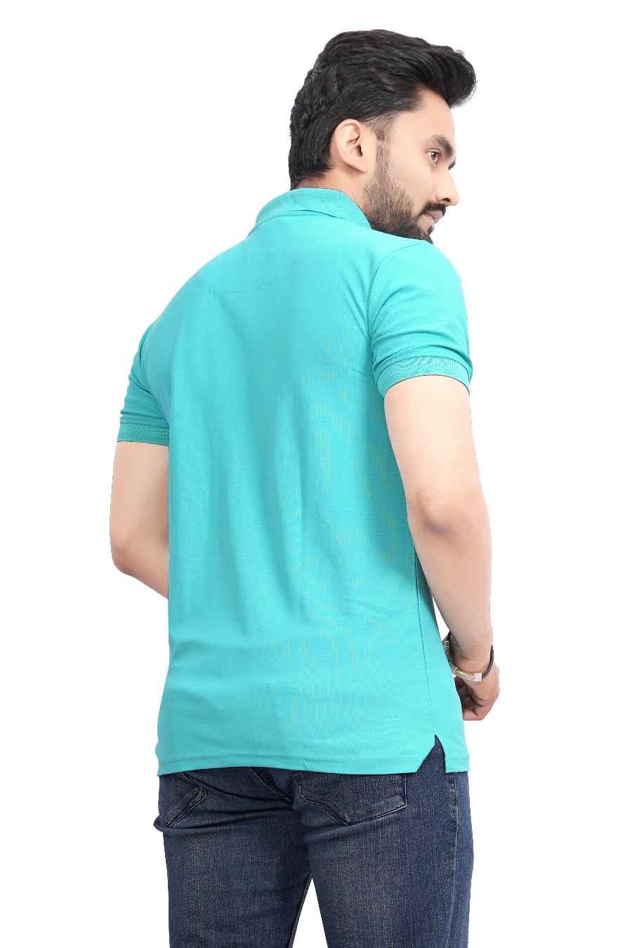 Polo Knit Polo T-Shirt for Men Sea Green
