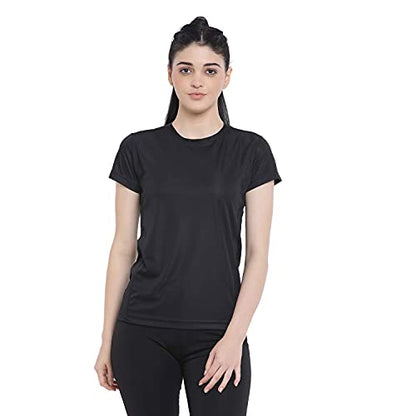 Women's Round Neck Dry Fit Gym Sports T-Shirt