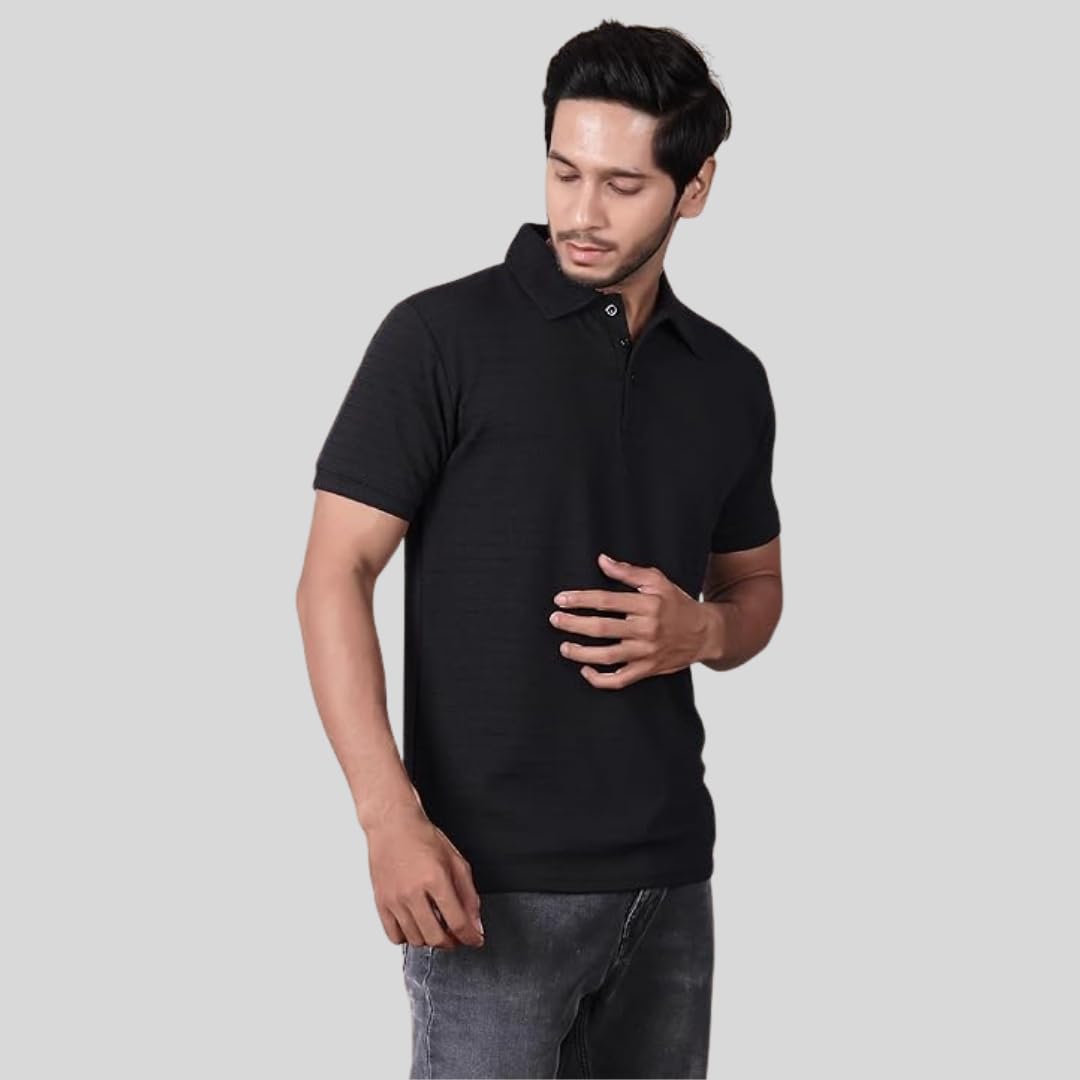 Men's Regular Fit Polo T-Shirt | Half Sleeve | Lightweight Polyester