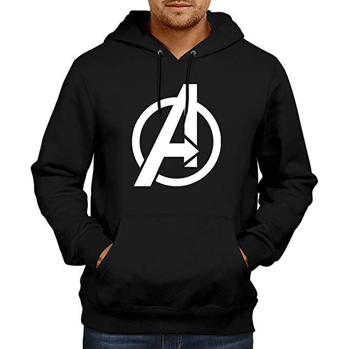 Men's Blessed Printed Cotton Hoodies