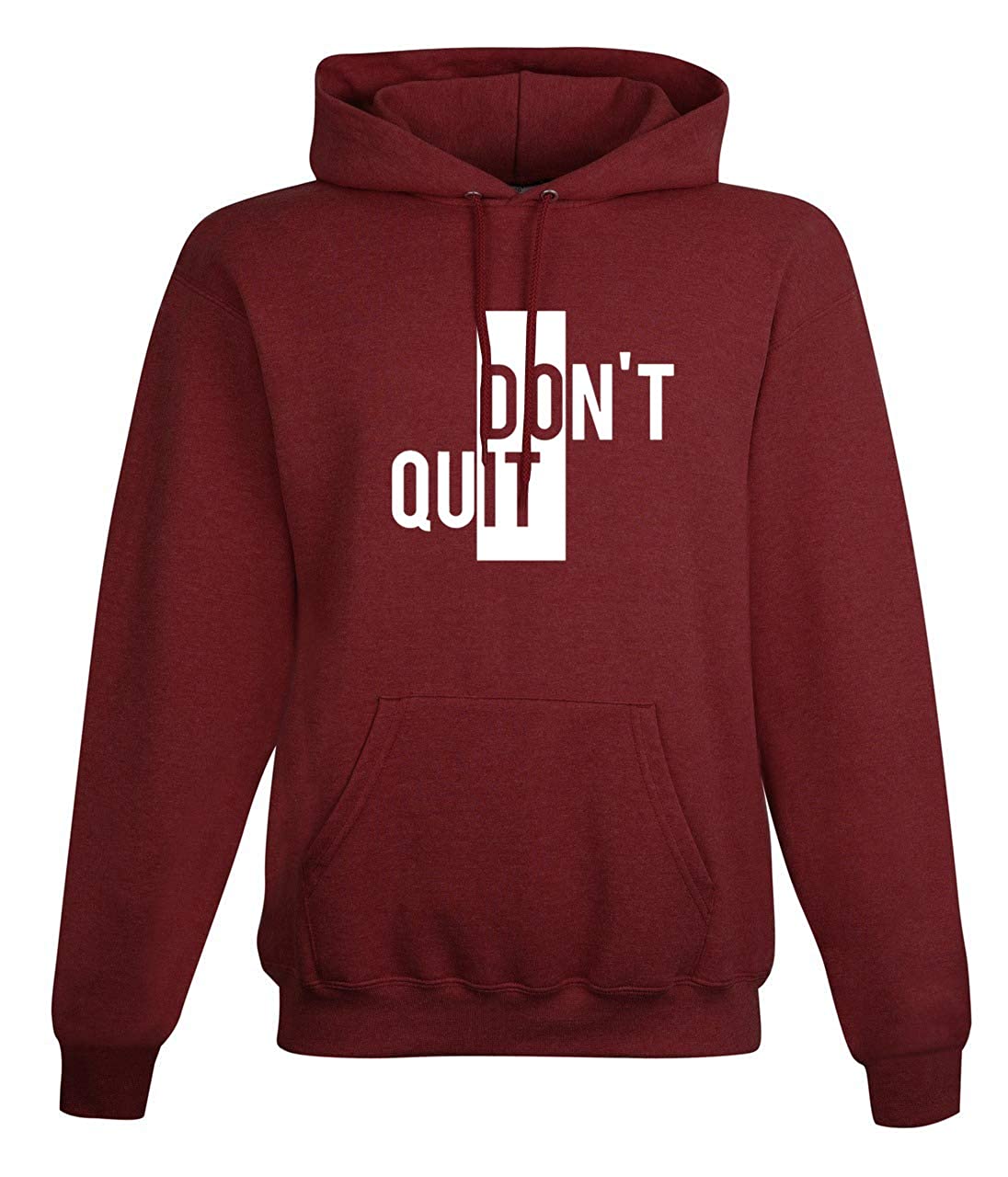 Men's Regular Fit Dont Quit Printed Cotton Hoodie