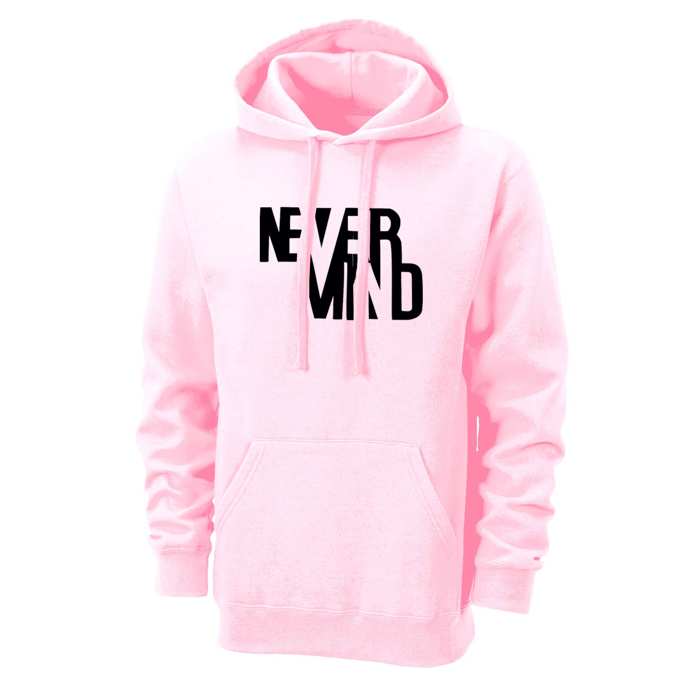 Regular Fit Never Mind Printed Cotton Hoodie | Tshirt Factory India