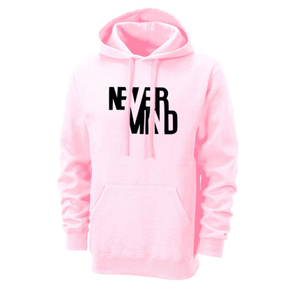 Regular Fit Never Mind Printed Cotton Hoodie | Tshirt Factory India