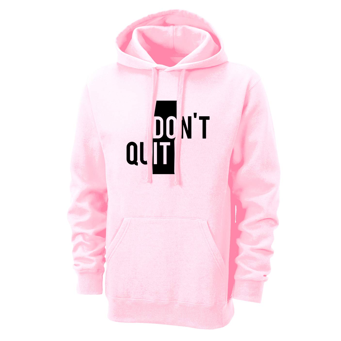 Men's Regular Fit Dont Quit Printed Cotton Hoodie