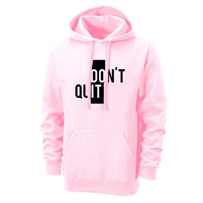 Men's Regular Fit Dont Quit Printed Cotton Hoodie