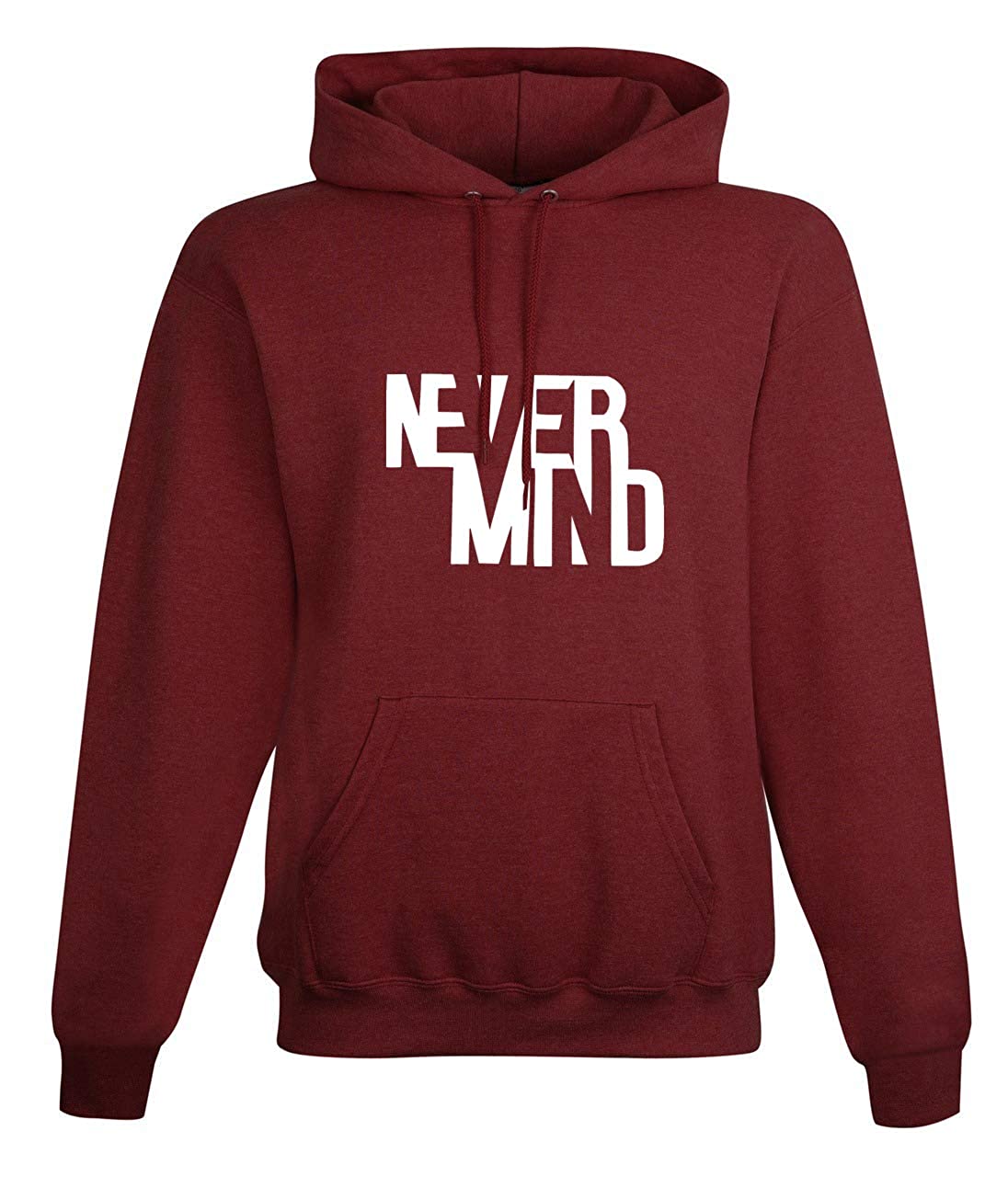 Regular Fit Never Mind Printed Cotton Hoodie | Tshirt Factory India