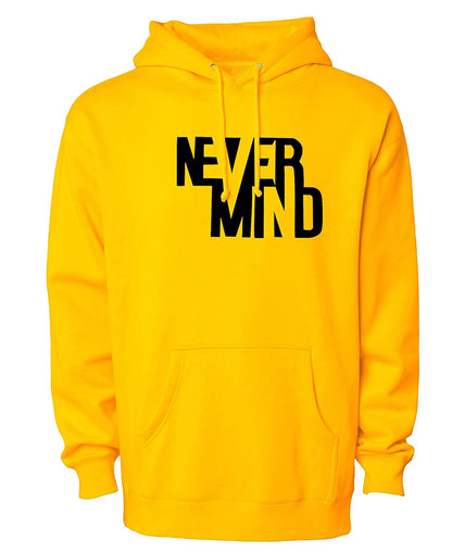 Regular Fit Never Mind Printed Cotton Hoodie | Tshirt Factory India