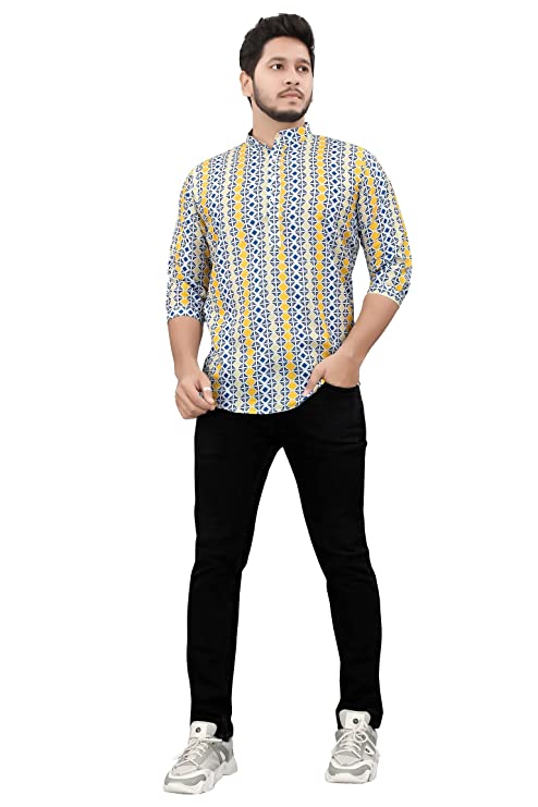 Casual Short Kurta for Men - Design 11