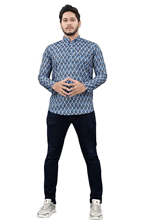 Casual Short Kurta for Men - Design 8