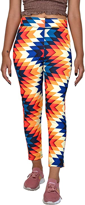 Printed Women Multicolor Tights Design 4