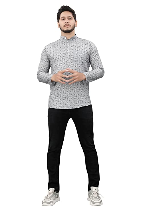 Casual Short Kurta for Men - Design 4