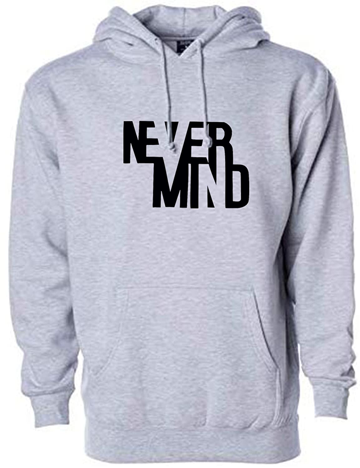 Regular Fit Never Mind Printed Cotton Hoodie | Tshirt Factory India
