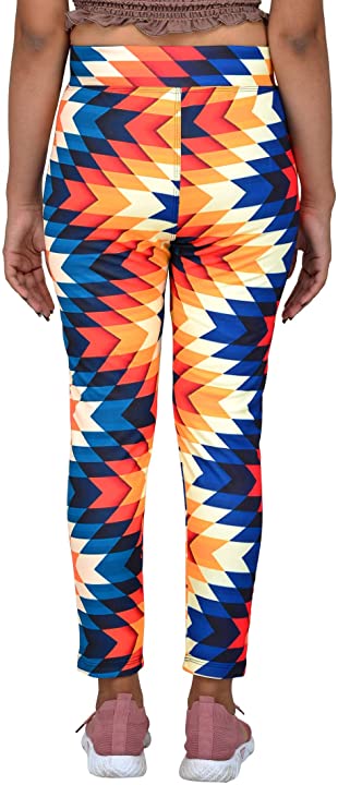 Printed Women Multicolor Tights Design 4