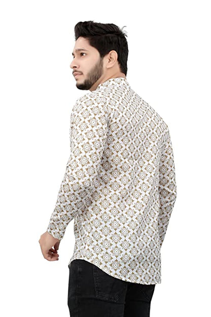 Casual Short Kurta for Men - Design 10
