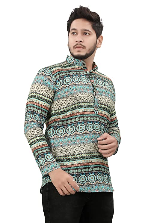 Casual Short Kurta for Men - Design 3