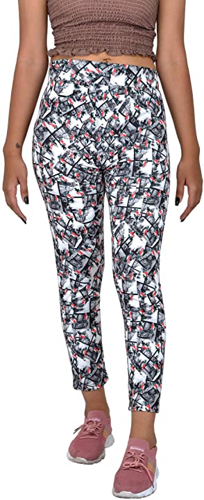 Printed Women Multicolor Tights Design 3