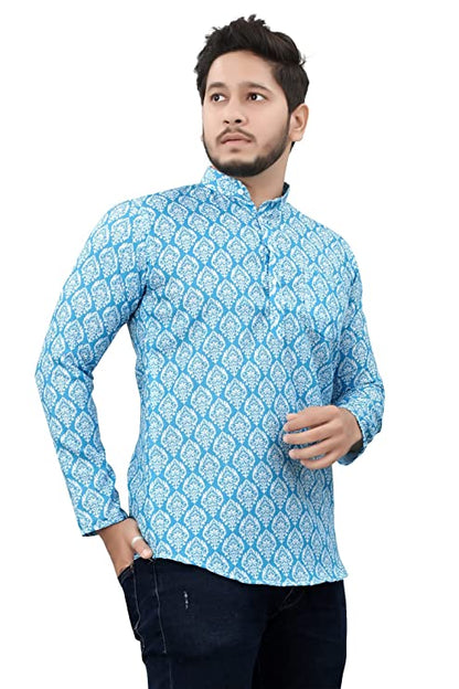 Casual Short Kurta for Men - Design 7