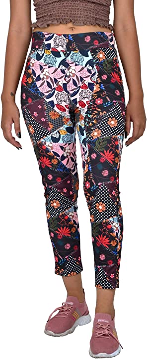 Printed Women Multicolor Tights Design 10