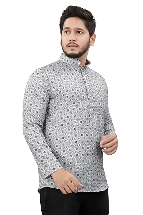 Casual Short Kurta for Men - Design 4
