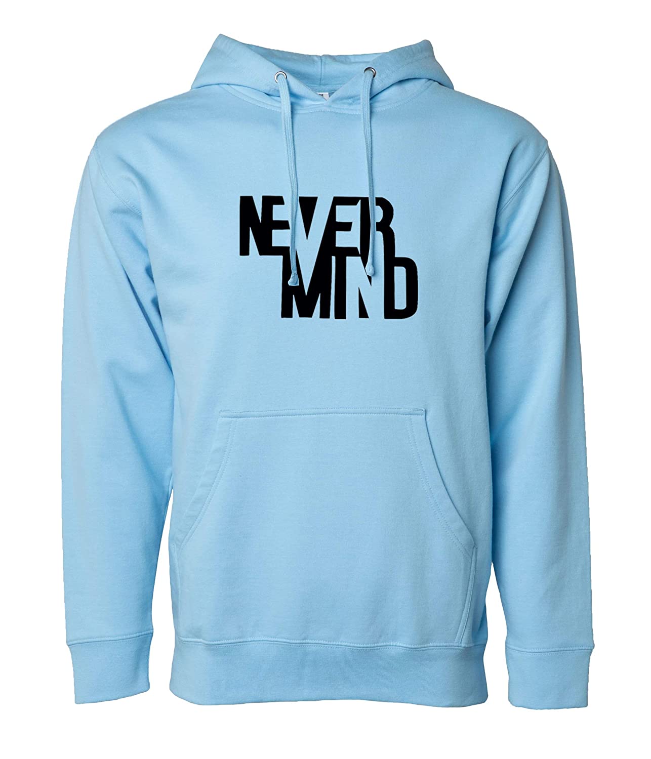Regular Fit Never Mind Printed Cotton Hoodie | Tshirt Factory India