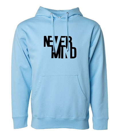 Regular Fit Never Mind Printed Cotton Hoodie | Tshirt Factory India