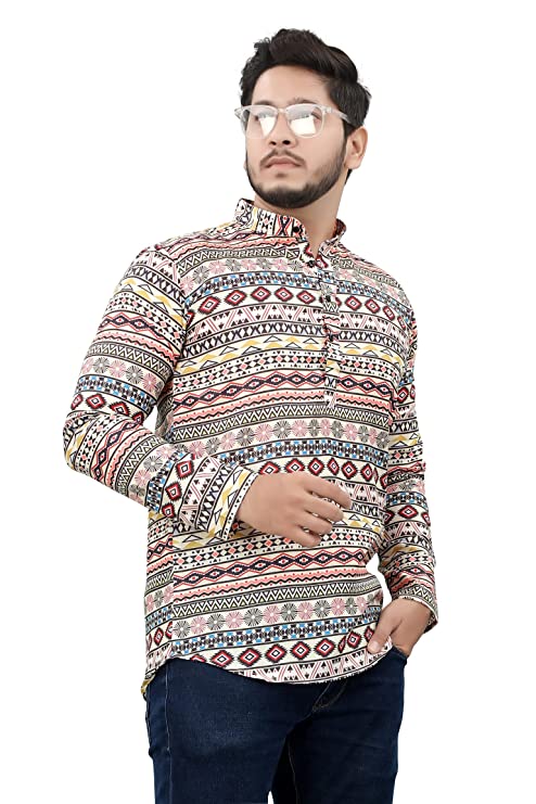 Casual Short Kurta for Men - Design 1