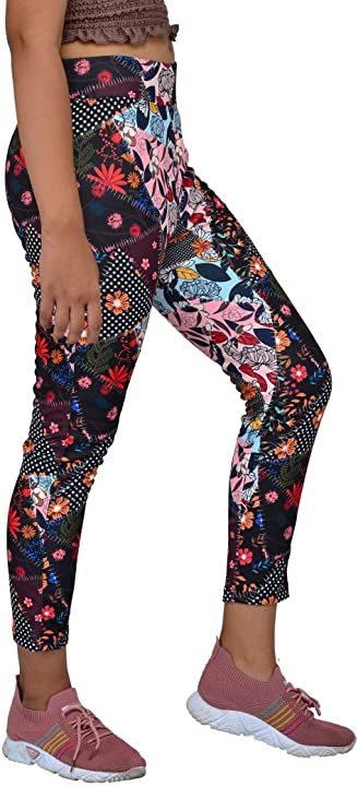Printed Women Multicolor Tights Design 10