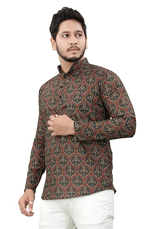 Casual Short Kurta for Men - Design 13