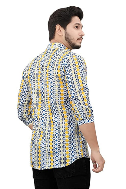 Casual Short Kurta for Men - Design 11