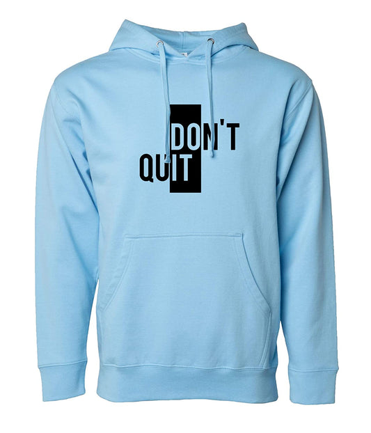 Men's Regular Fit Dont Quit Printed Cotton Hoodie