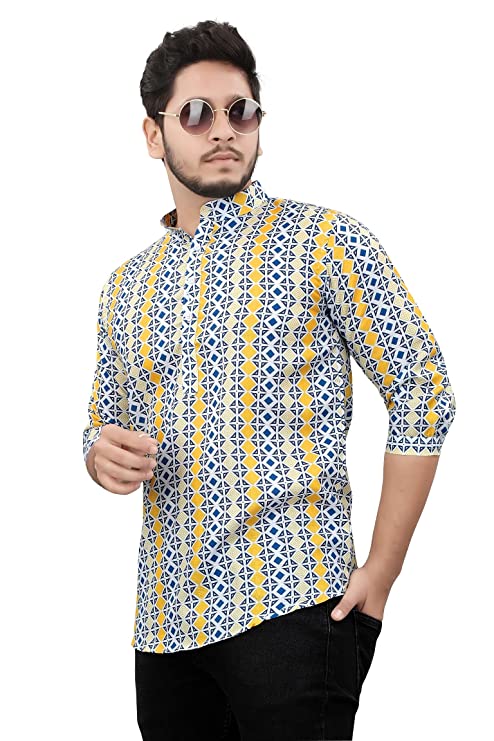Casual Short Kurta for Men - Design 11