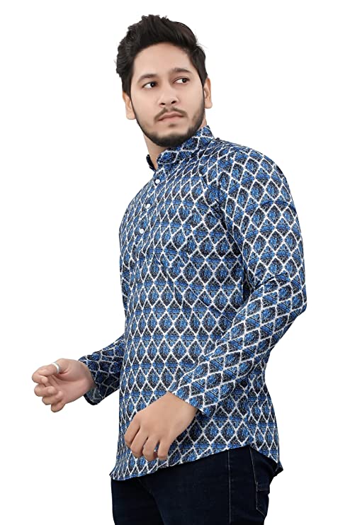 Casual Short Kurta for Men - Design 8