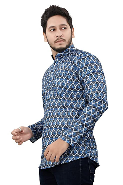 Casual Short Kurta for Men - Design 8