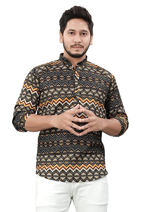 Casual Short Kurta for Men - Design 1