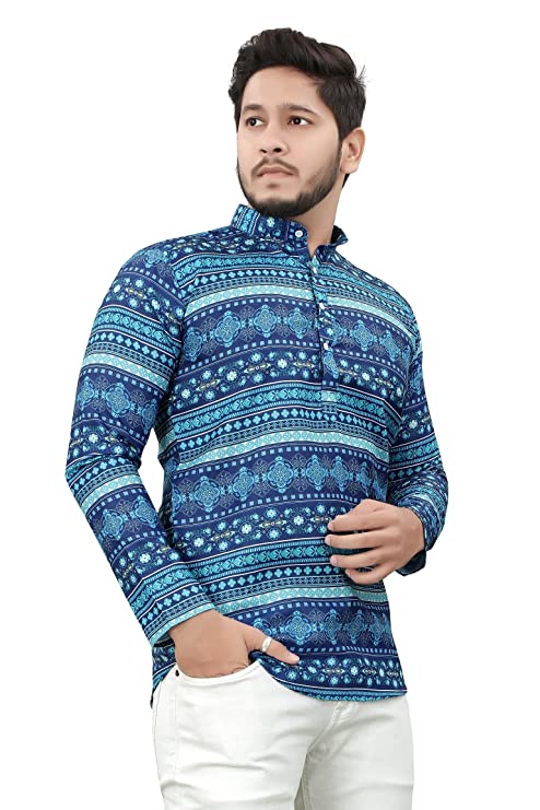 Casual Short Kurta for Men - Design 2