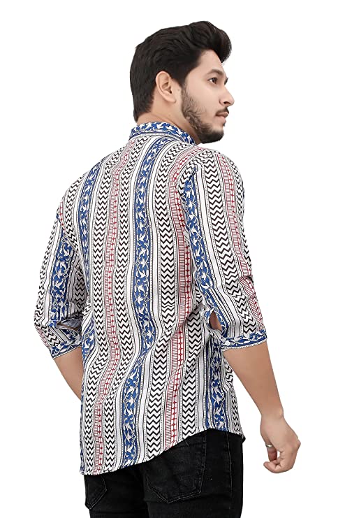 Casual Short Kurta for Men - Design 9