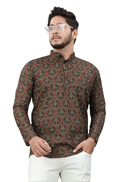 Casual Short Kurta for Men - Design 13