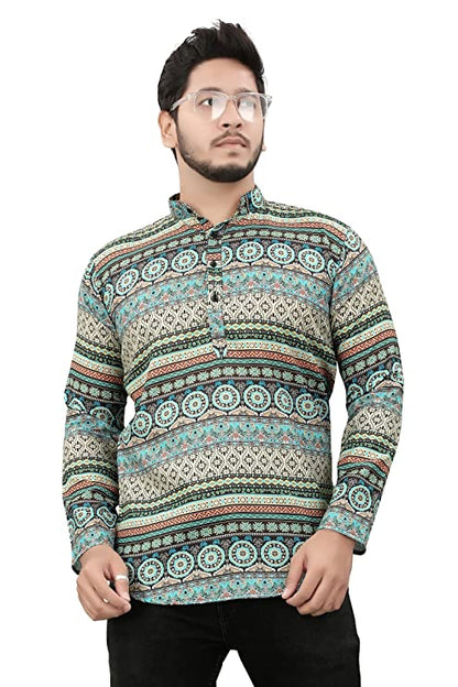 Casual Short Kurta for Men - Design 3