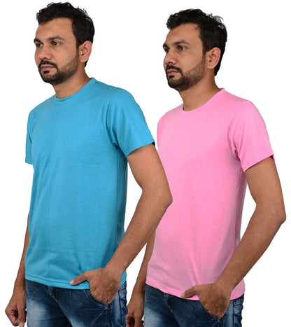Men's Regular Fit Cotton T-Shirt (Pack of 2)