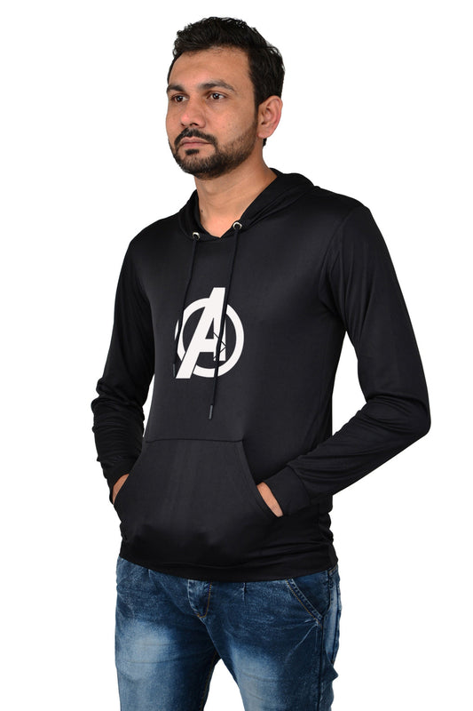 Avenger Licra Men's Stylish Hoodie For Summer