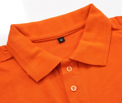 Buy Cotton Polo T-shirt for Men Orange online