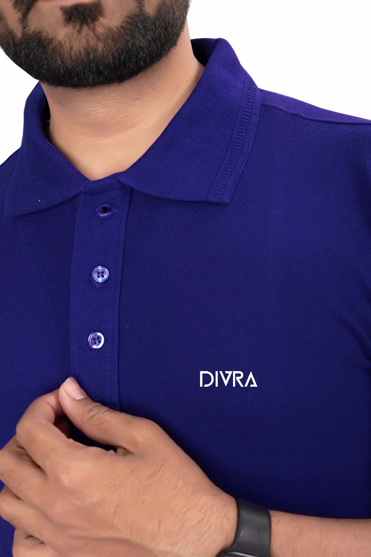 Buy Cotton Polo T-shirt for Men Royal Blue online