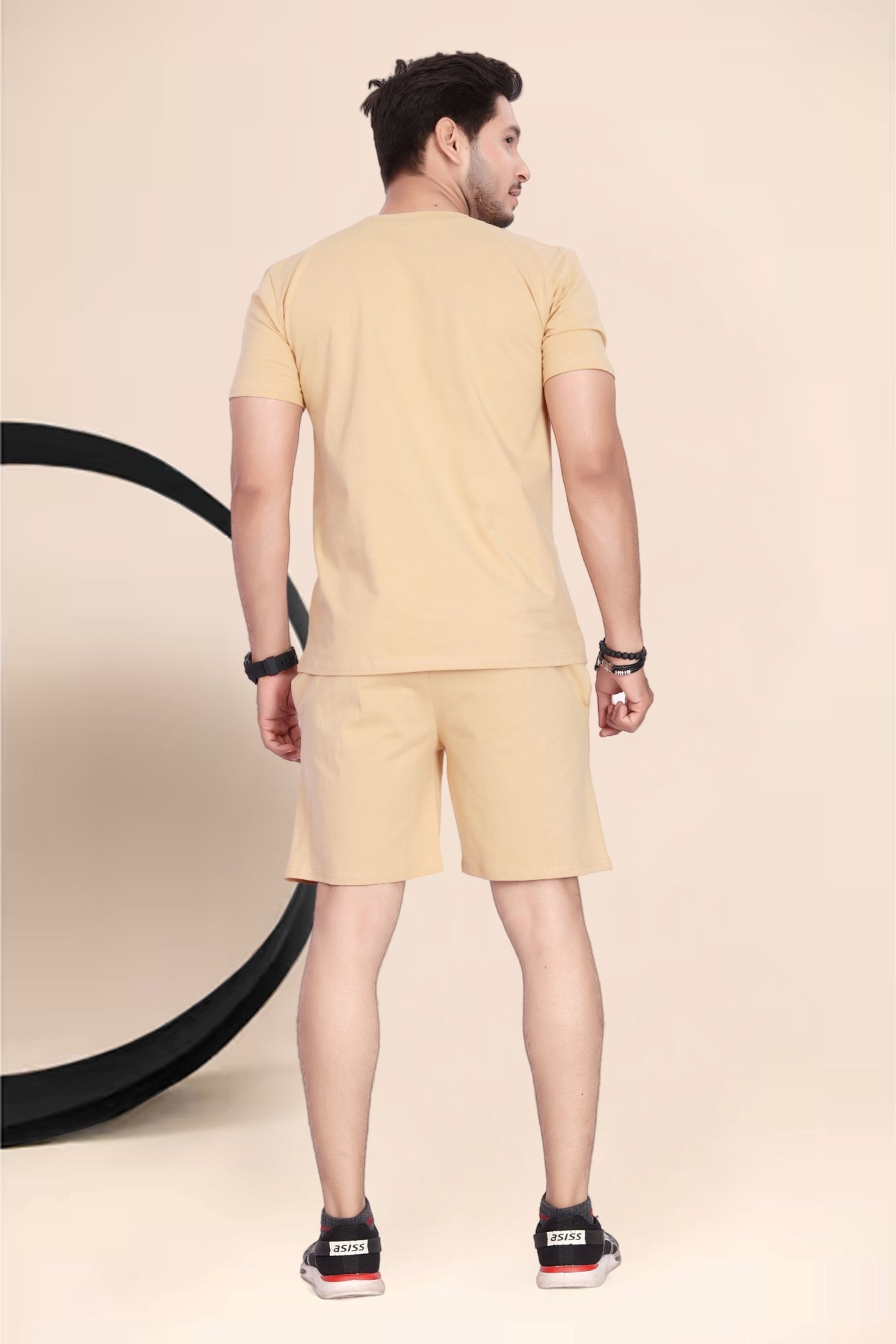 Buy Cotton Printed Night Suit for Men Chiku online