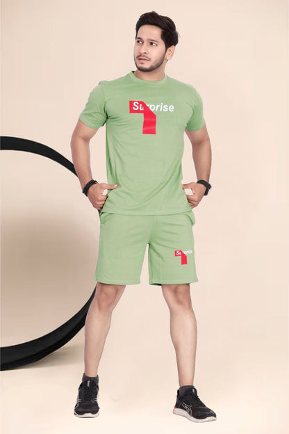 Buy Cotton Printed Night Suit for Men Pista online