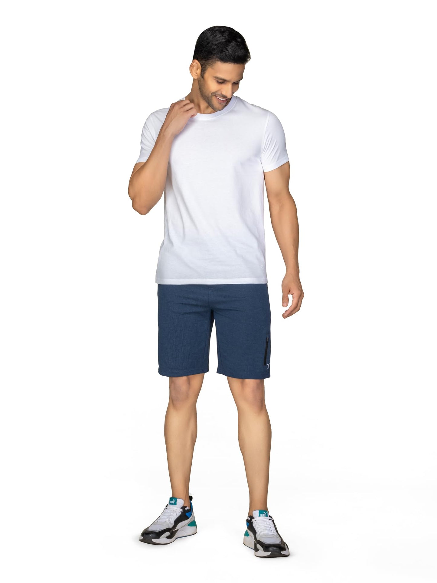 Buy Cotton Round Neck TShirt White for Men online