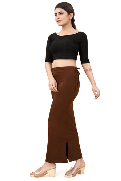 Buy Cotton Saree Shapewear for Women Brown online