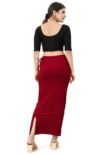 Buy Cotton Saree Shapewear for Women Maroon online