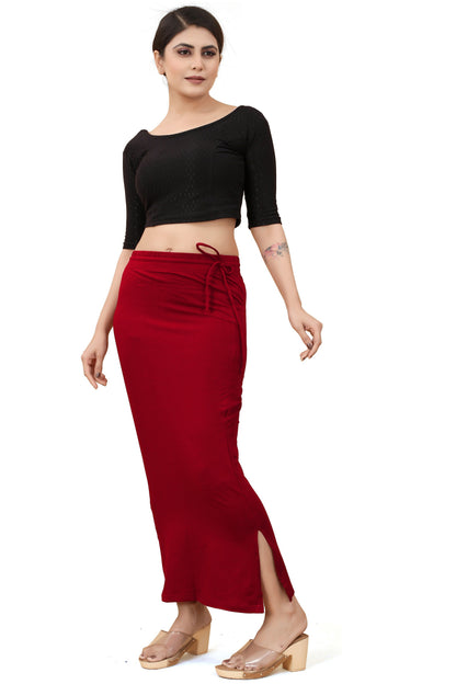 Buy Cotton Saree Shapewear for Women Maroon online