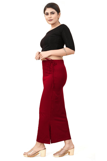 Buy Cotton Saree Shapewear for Women Maroon online
